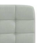 vidaXL Chaises à manger lot de 2 Gris clair Velours