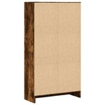 vidaXL Bibliothèque chêne fumé 60x24x109 cm bois d'ingénierie