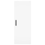 vidaXL Buffet haut Blanc 34 5x34x180 cm Bois d'ingénierie