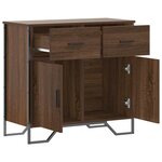 vidaXL Buffet chêne marron 79 5x35 5x74 5 cm bois d'ingénierie