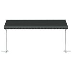 vidaXL Auvent autoportant 5 x 3 m Polyester Anthracite