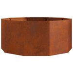 vidaXL Jardinière Rouillé 120 x 120 x 50 cm