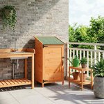 vidaXL Abri de jardin Marron 59 x 56 x 113 5 cm Bois d'ingénierie