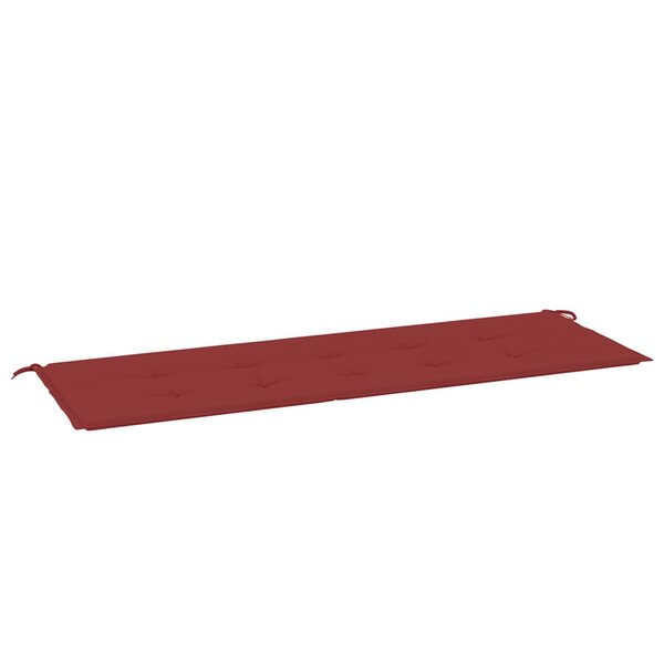 vidaXL Coussin de banc de jardin rouge bordeaux 150x50x4 cm