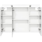 vidaXL Armoire Miroir de Salle de Bain Blanc 100 x 14 5 x 70 cm