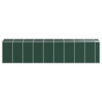 vidaXL Abri de jardin vert 191x810x198 cm acier galvanisé