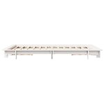 vidaXL Cadre de lit sans matelas blanc 120x200 cm bois de pin massif
