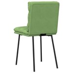 vidaXL Chaises à manger lot de 2 Vert clair Velours