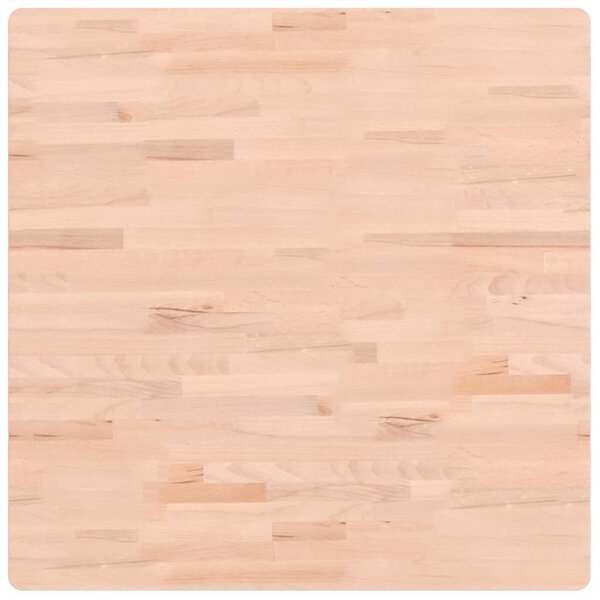 vidaXL Dessus de table 80x80x1 5 cm carré bois massif de hêtre
