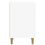 vidaXL Cabinet de chevet Blanc brillant 43 x 41 x 66 5 cm