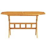 Set de jardin 5 pièces en bois d'acacia