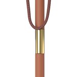 vidaXL Parasol d'extérieur avec mât en bois 150x200 cm Terre cuite