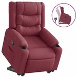 vidaXL Fauteuil inclinable rouge bordeaux tissu