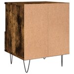 vidaXL Tables de chevet 2 Pièces chêne fumé 40x35x50 cm bois ingénierie