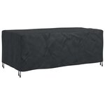 vidaXL Housse pour mobilier d'extérieur Noir 200 x 110 x 70 cm 210D