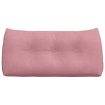 vidaXL Coussin de Dos Rose 100 x 24 x 50 cm Velours