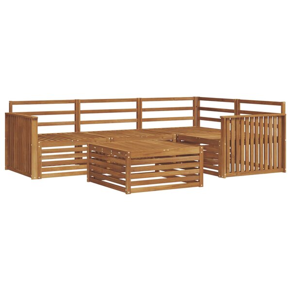 vidaXL Ensemble de canapés d'extérieur 5 pc Naturel