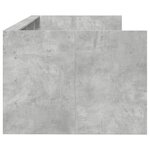 vidaXL Lit de jour avec tiroirs sans matelas gris béton 100x200 cm