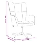 vidaXL Chaise de relaxation avec tabouret Gris clair Velours