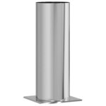 vidaXL Extension de Tête de Cheminée Argent 29 x 29 x 50 cm