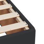 vidaXL Sommier à lattes de lit avec matelas Noir 200x200 cm Similicuir