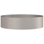 vidaXL Anneau de jardinière 5 Pièces Marron 80 x 80 x 20 cm Acier patiné