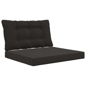 vidaXL Coussin de canapé d'extérieur Polyester Noir 80 x 68 5 cm