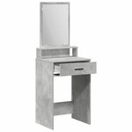 vidaXL Coiffeuse Gris béton 50 x 41 x 140 cm Bois d'ingénierie