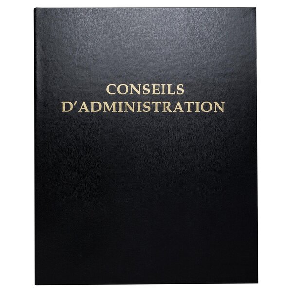 Reliure Registre Économique 32x26cm 4 Anneaux - Conseils D'administration - Noir - X 6 - Exacompta
