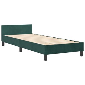 Cadre de lit vidaXL Vert foncé 80x200 cm Velours