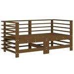 vidaXL Canapés d'angle et coussins 2Pièces marron miel bois de pin massif