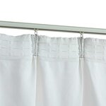 vidaXL Rideaux occultants avec crochets 2 Pièces Blanc cassé 140x175 cm