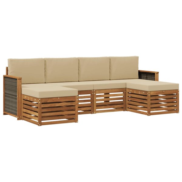 vidaXL Ensemble de canapés d'extérieur 5 pc