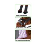 Happy People 58038 - Cheval peluche à monter avec couverture  selle et guêtres