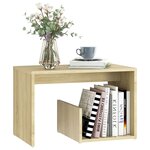 vidaXL Table d'appoint chêne sonoma 59x36x38 cm bois d'ingénierie