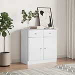 vidaXL Buffet ALTA blanc 77x35x73 cm bois massif de pin
