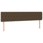vidaXL Cadre de lit sans matelas marron foncé 120x190 cm tissu