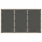 vidaXL Ensemble de salle à manger pour jardin 7 Pièces Gris polyrotin