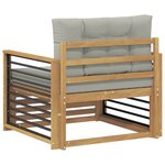 vidaXL Canapé d’extérieur Polyester Blanc