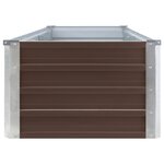 vidaXL Lit surélevé de jardin Acier galvanisé 320x40x45 cm Marron