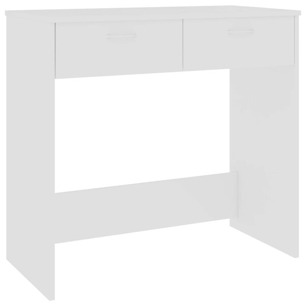 vidaXL Bureau Blanc 80x40x75 cm Bois d'ingénierie