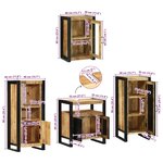 vidaXL Ensemble de mobilier de salle de bain Montage mural 4 Pièces