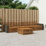 vidaXL Ensemble de canapés d'extérieur 5 pc Naturel