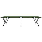vidaXL Lit de camping pliant 2 Pièces Amy jaune 206 x 76 x 74 cm