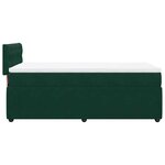 vidaXL Sommier à lattes de lit et matelas Vert foncé 80x200 cm Velours
