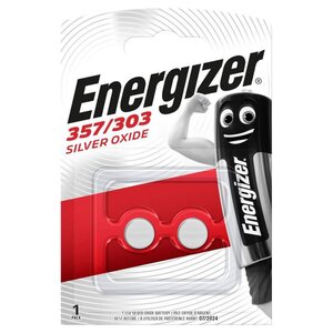 Blister 2 Piles Boutons 357/303 1 55V ENERGIZER