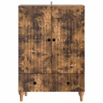 vidaXL Buffet Chêne fumé 66 x 34 5 x 95 cm Bois d'ingénierie