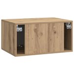 vidaXL Meuble TV mural 59 5 x 41 x 30 cm Chêne artisanal