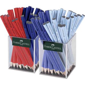 Crayon de papier Jumbo GRIP  2 pots FABER-CASTELL