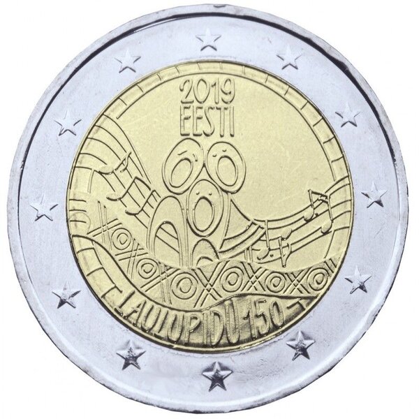 2 euros commémorative Estonie 2019 - Festival de la chanson.